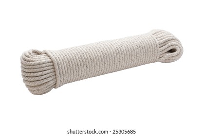 Rope Cord Wrapped Isolated Clipping Path Stock Photo 25305685 