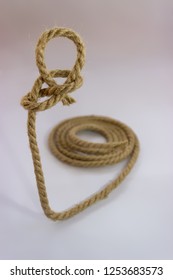 The Rope With Dragon Loop. Focused On A Dragon Loop That Casts A Shadow.