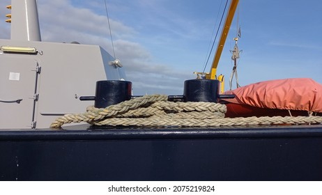 Rope Hawser On Fishing Vessel