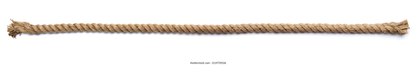 Rope isolated on a white background - Shutterstock ID 2119729226
