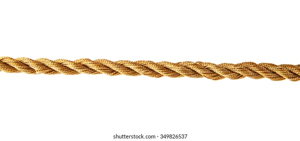 A Rope Is Isolated On A White Background