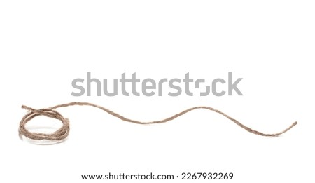 Rope isolated on white background and texture 