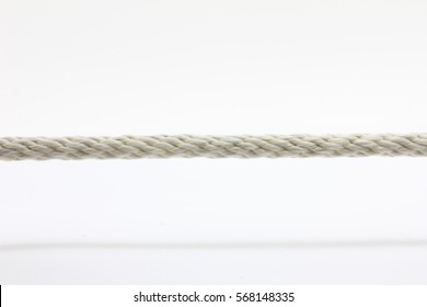 Rope With Knot Isolated On White

