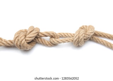 Rope Knots On White Background Stock Photo 1283562052 | Shutterstock