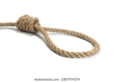 Rope Hanging Loop Stock Illustration - Download Image Now - Noose