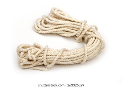 Rope On The White Background