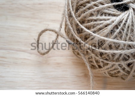 rope ravel close up with copy space