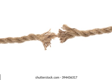 Torn Rope Isolated On White Stock Photo 19504204 | Shutterstock