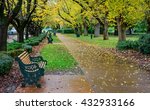 Rosalind Park Bendigo, Victoria, Australia on a rainy winter