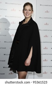 Rosamund Pike arriving for the William Vintage dinner at the Renaissance Hotel St Pancras, London. 10/02/2012 Picture by: Steve Vas / Featureflash