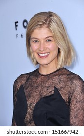 Rosamund Pike at the Los Angeles premiere of her movie "The World's End" at the Cinerama Dome, Hollywood. August 21, 2013  Los Angeles, CA