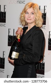 Rosamund Pike in the winners room at the 2013 Elle Style Awards, at The Savoy, London. 11/02/2013 Picture by: Steve Vas