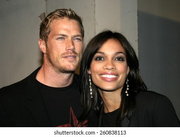 Rosario Dawson And Jason Lewis At The 2005 Volkswagen Jetta Premiere Party Held At The Lot In West Hollywood, California United States On January 5, 2005. 