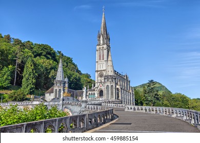 Rosary Basilica In Lourdes, Hautes-Pyrenees, France