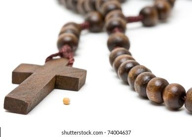 Rosary With Mustard Seed - Symbol Of Faith