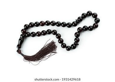 Rosary Or Prayer Beads, Isolated On White Background