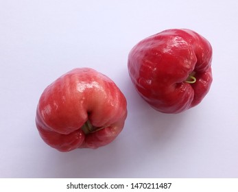 Rose Apple Or Champoo Fruits On The White Background