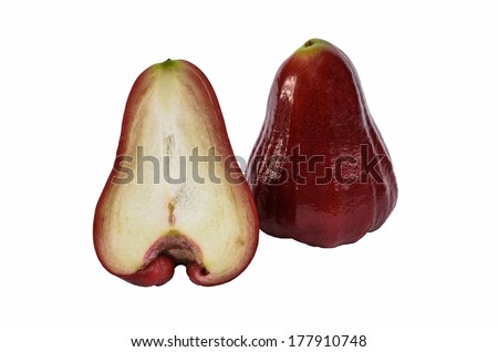 rose apple isolated on the white background
