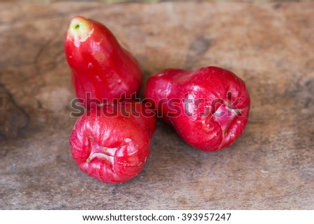 The rose apples.