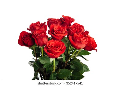 Rose Bouquet Isolated On White