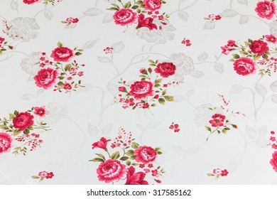 Rose Flower Texture Thai Silk Pattern Stock Photo (Edit Now) 311239730