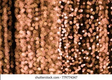 Rose Gold Bokeh Background Llights