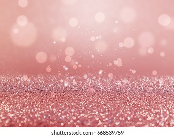 Rose Gold Sparkle Glitter Background 