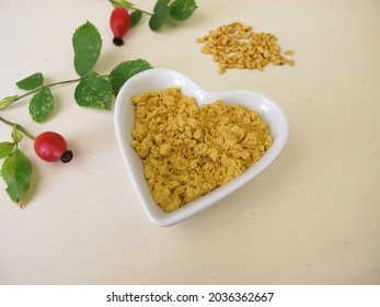 Rose Hip Powder From Rose Hips And Seeds Of The Dog Rose