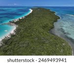 Rose Island with blue beaches