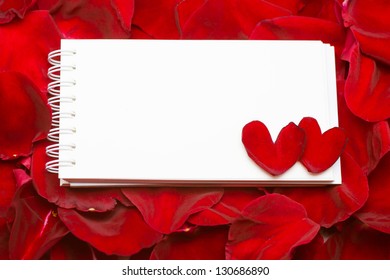 Rose and notebook