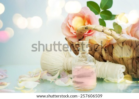 Similar – Image, Stock Photo Green cosmetics and spa with flowers