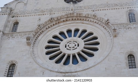 Rose Window Of Bari Cathedral. Apulia