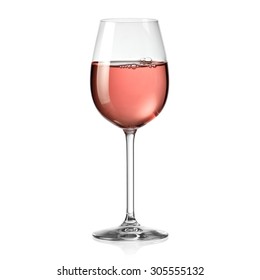 Rose Wine Glass