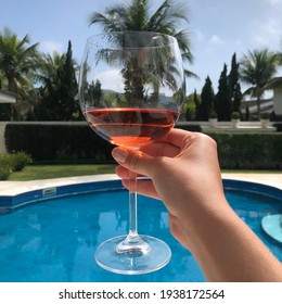 Rose Wine Pool Day Summer 