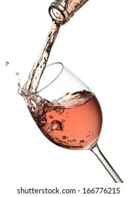 Rose Wine Pouring