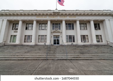 Roseburg, Oregon, USA - November 10, 2018: The Douglas County Courthouse