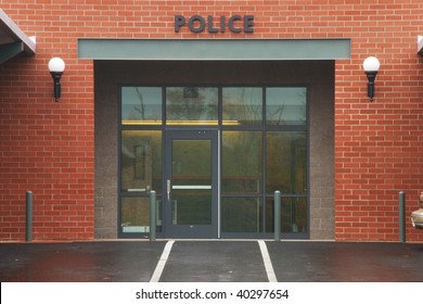 Roseburg Police Department entrance into the new Public Safety Center in Roseburg Oregon
