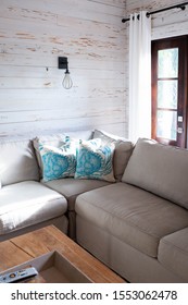 Rosemary Beach, Florida / USA - October 20 2019: Modern Beach House Living Room