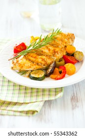 Rosemary Chicken With Oven-roasted Ratatouille