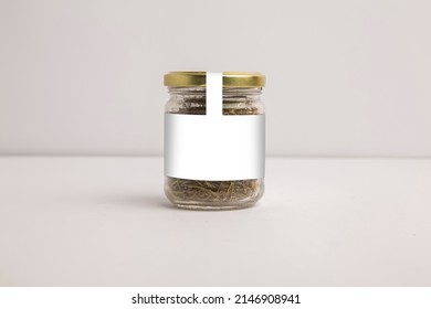rosemary jar mockup, high quality to use in business 