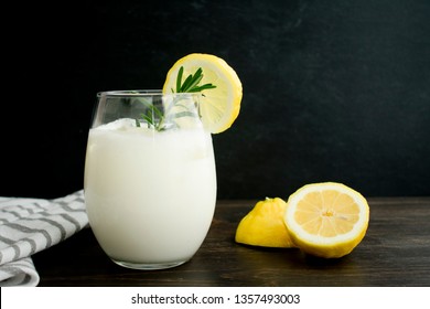 Rosemary-Lemon Italian Cream Soda