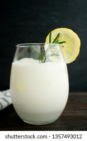 Rosemary-Lemon Italian Cream Soda