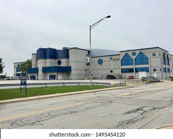 Rosemont, Illinois USA - August 30, 2019 : Allstate Arena In Rosemont IL