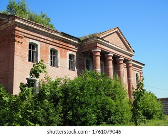 Rosenheim Church In The Village Of Podstepnoye In The Classical Style. German Culture Of The Volga Region