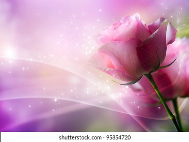 Roses Art Design. Invitation Card - Powered by Shutterstock