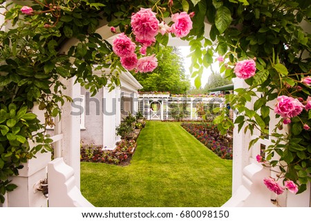 Roses Garden with the lovely garden