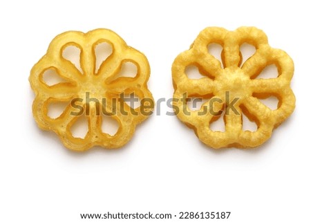 rosette cookie: flower cookie front and back