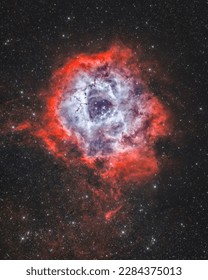 The Rosette Nebula. Photographed using a Sharpstar 130 HNT (Newtonian) telescope.
