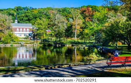 Roslyn Duck Pond in Autumn