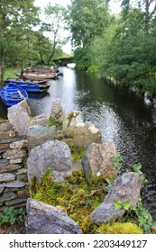 Ross Castle Wall With Boats In River